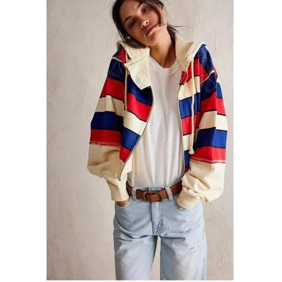 Free People We The Free Ry Zip Thru Hoodie XS NEW - Picture 1 of 5